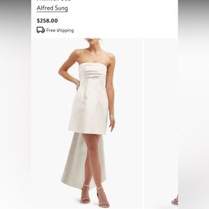 Alfred Sung Mini Dress Size 0 Bridal - Altered to 00